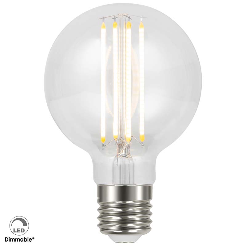 230V E27 G80 LED 4W 360lm خافت واضح