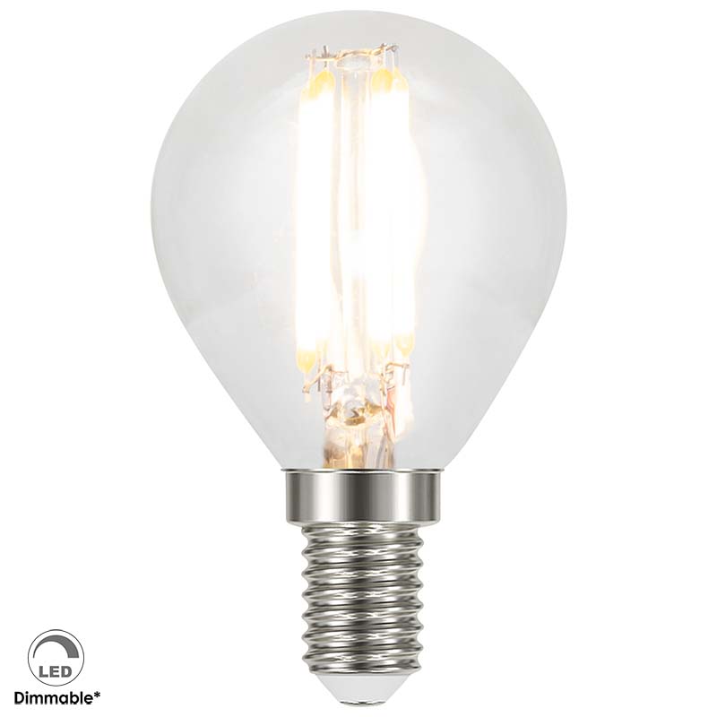 الإضاءة مع 230V E14 G45 LED 4W لمبة شفافة قابلة للتعتيم