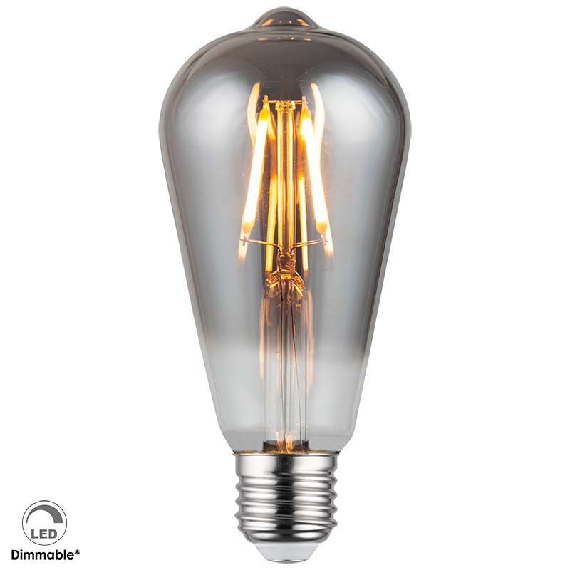 230V E27 ST64 LED 4W 150lm دخان خافت