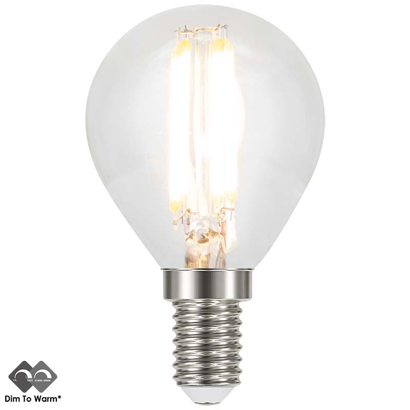 أجواء مثالية مع 230V E14 G45 LED 4.5W اللمبة الشفافة المعتمة إلى الدافئة